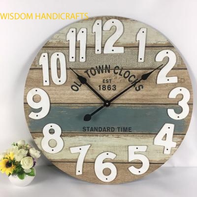 Rustic Wooden Wall Clock
