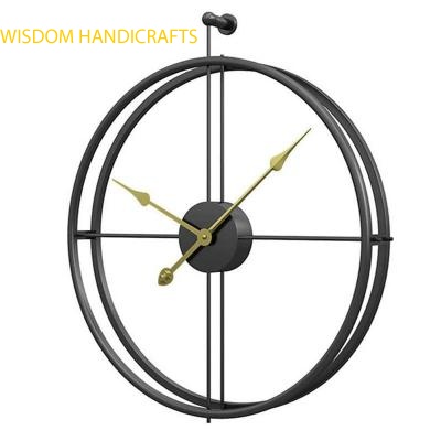 Black Metal Wall Clock