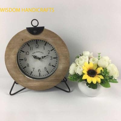 Wooden table clock