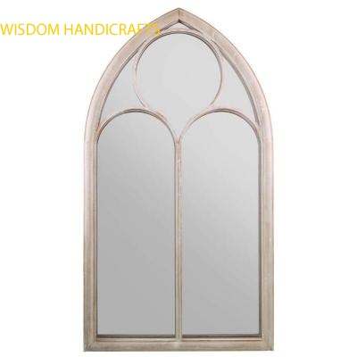 New  Rustic Home & Garden Outdoor Wall Mirror Chapel Window Design