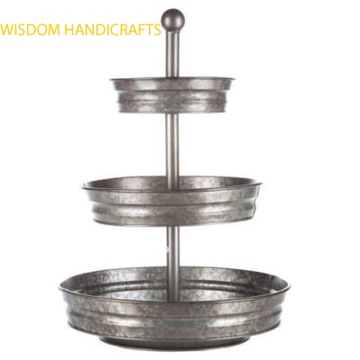Galvanized Metal Serving Tray